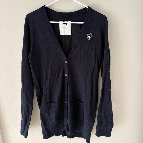 Gilly Hicks | Navy Cardigan | size large - Picture 1 of 2